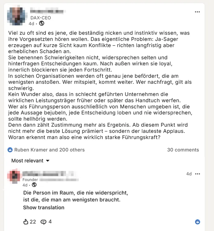 Kommentar Beispiel