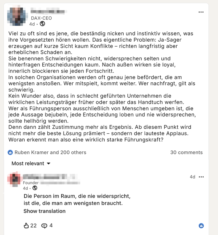 Kommentar Beispiel